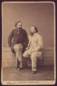 Герцен и Огарев. Фотография братьев Майер. 1860