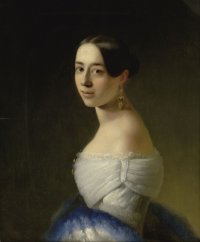 Полина Виардо. Портрет работы художника Т.А. Нефф. 1842