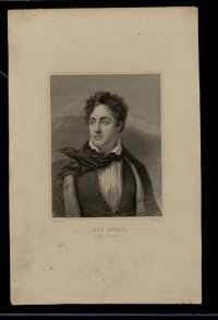 Лорд Байрон в возрасте 17 лет. Бланшар с оригинала Дж. Сандерса Гравюра. 1837