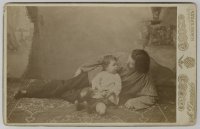 М. Горький с сыном Максимом.  Фотография. Нижний Новгород. 1899