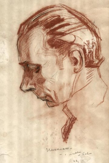 Н. М. Мастаков. Рис. П. Бунина. 1960-е