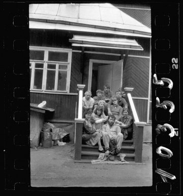 В. Крижевский среди коллег (крайний справа в верхнем ряду)